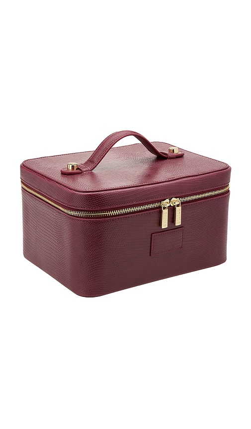 ETOILE COLLECTIVE POCHETTE DE MAQUILLAGE VANITY CASE en Burgundy.