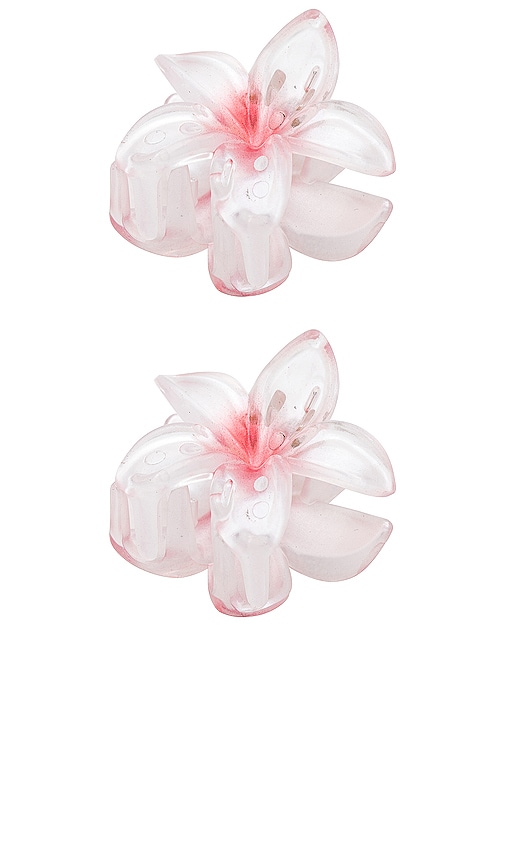 Emi Jay Baby Super Bloom Clips in Rose Pearl