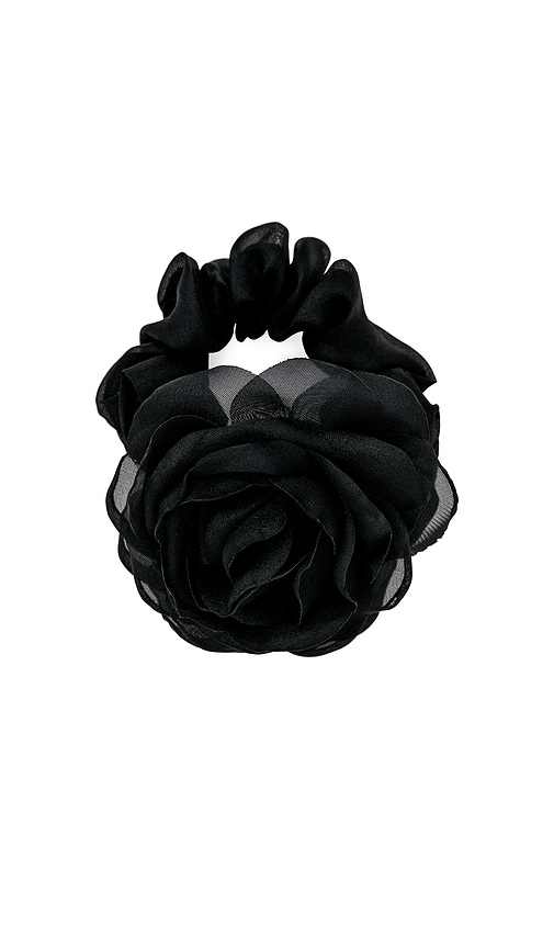 Emi Jay Camellia Scrunchie in Black