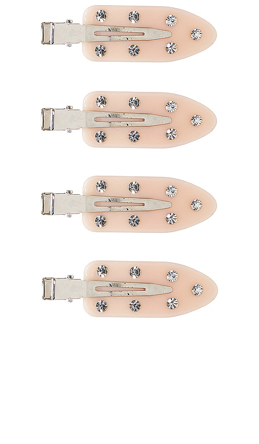 Emi Jay Popstar Clip Set in Beige