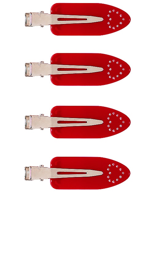 Emi Jay Popstar Clip Set in Red