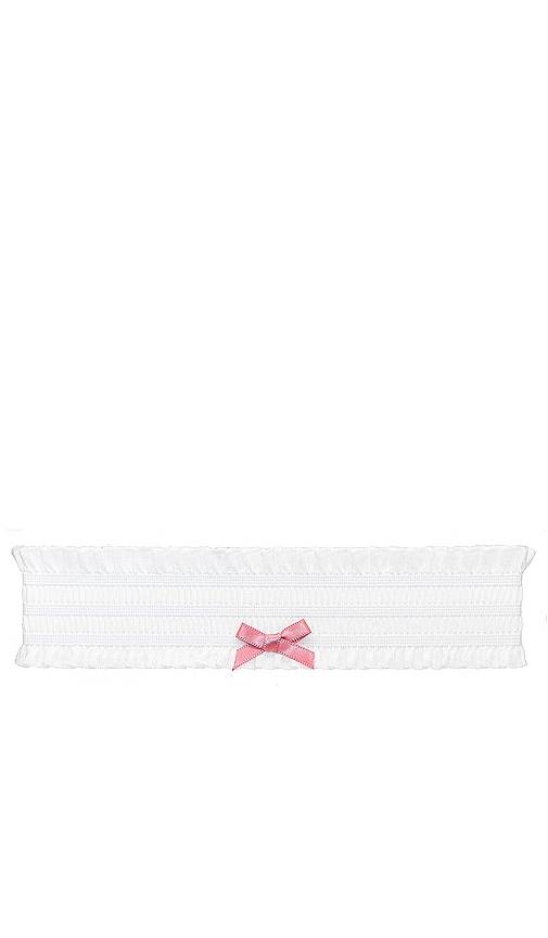 Emi Jay Ruffle Headband in White