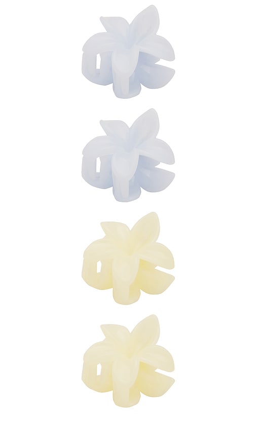 Shop Emi Jay Baby Super Bloom Clip Set In Jelly Cloud & Jelly Lemon