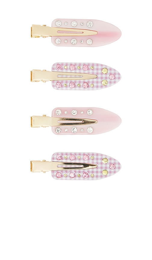 Popstar Clip Set in Pink.