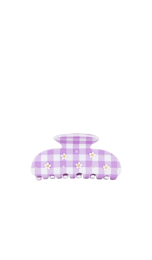 Emi Jay Womens Daisy Pink Picnic Sweetheart Crystal-embellished Cellulose Acetate Hair Clip In Multi