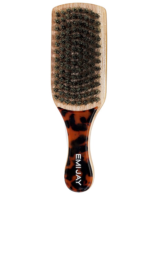 Mini Boar Bristle Brush in Tortoise.