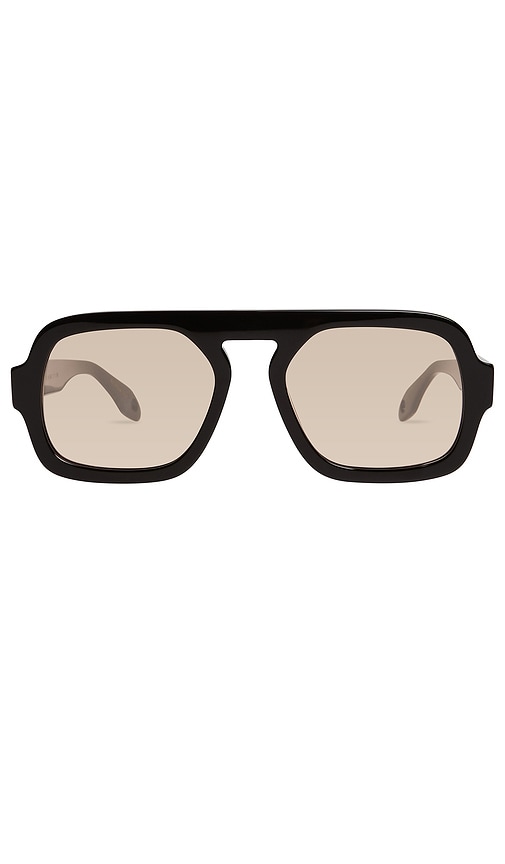 Elisa Johnson Polarized Jane Sunglasses in Gloss Black