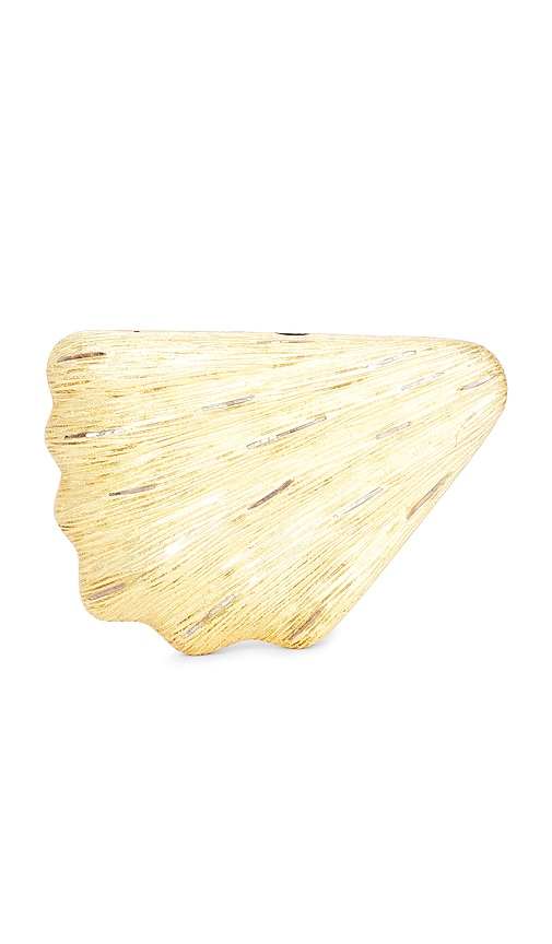  Emm Kuo Clutch In Metallic Gold. 