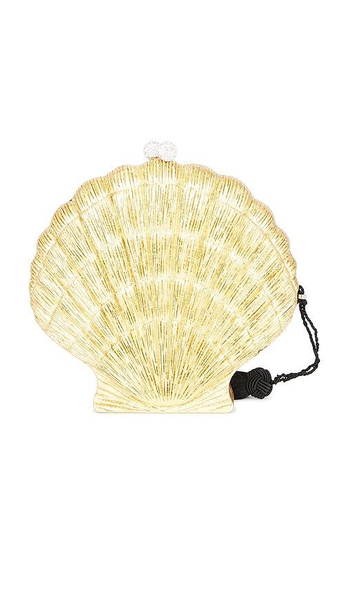  Emm Kuo Clutch Le Sirenuse In Metallic Gold. 