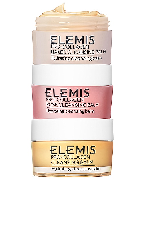 Elemis Pro-collagen Cleansing Balm Discovery Trio In White