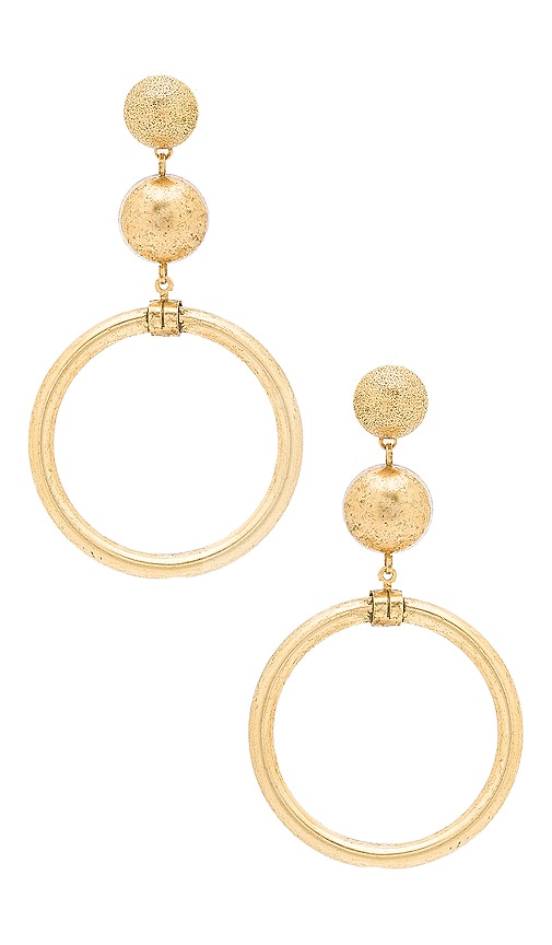 Elizabeth Cole Drop Earrings in Gold | REVOLVE