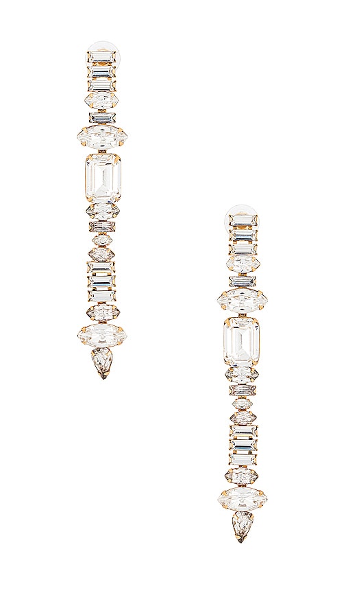 Click to view more detailed imagery on our partner's website Elizabeth Cole Camp Earrings In Crystal