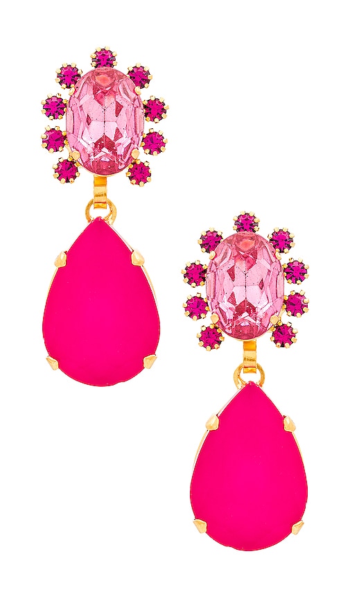 Elizabeth Cole Seraphina Earrings in Pink