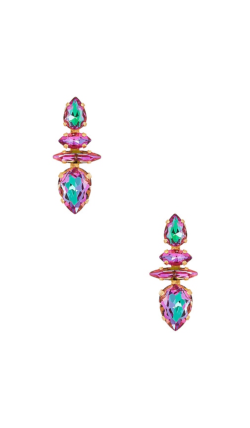 Elizabeth Cole Nova Earrings In Pink