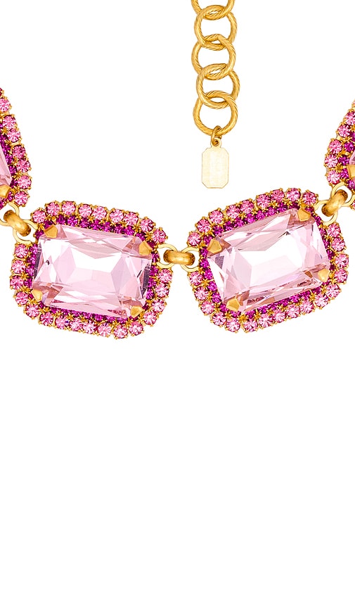 Shop Elizabeth Cole Danika Necklace In Pink