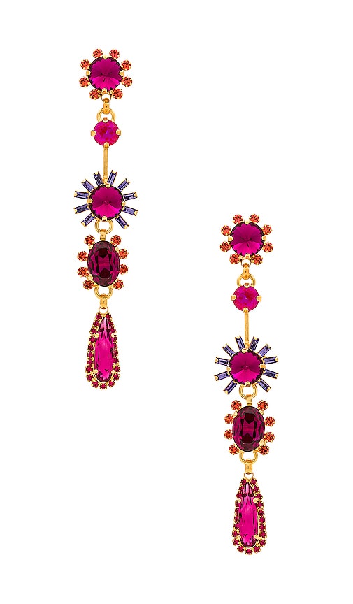 Elizabeth Cole Astraea Earrings in Pink