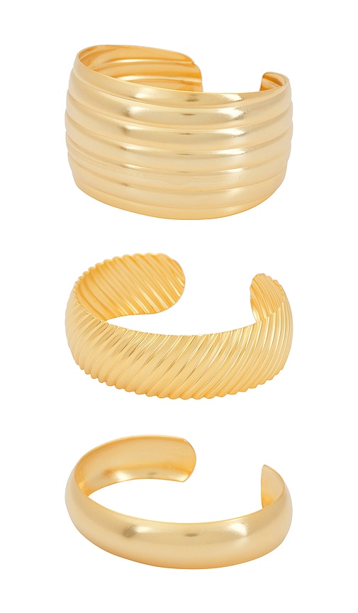 Shop Elizabeth Cole Nelcy Bracelet In Metallic Gold