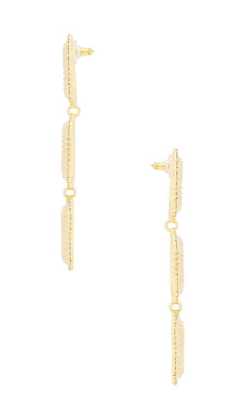 Shop Elizabeth Cole Citrine Earrings In É‡‘è‰²