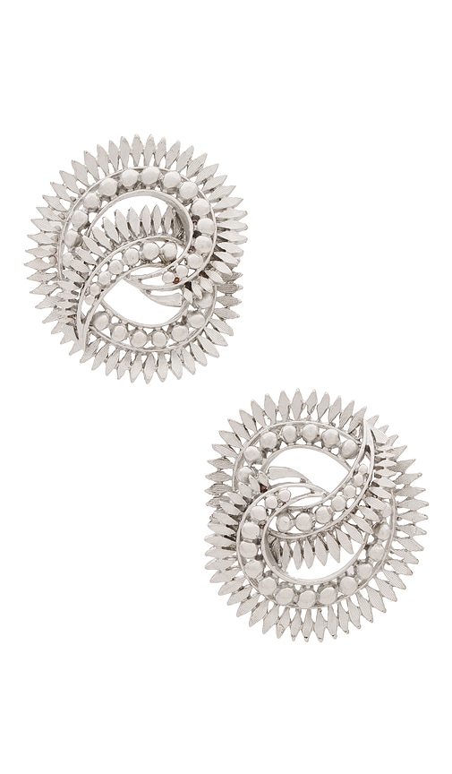 Shop Elizabeth Cole Noama Earrings In 银色