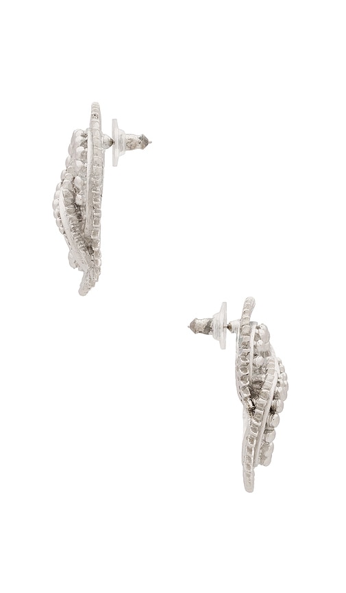 Shop Elizabeth Cole Noama Earrings In 银色