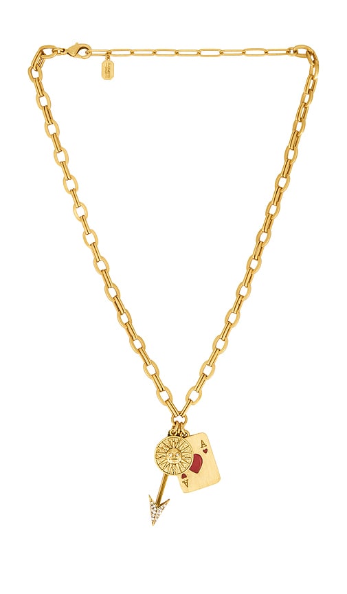 Viancey Necklace in Metallic Gold.