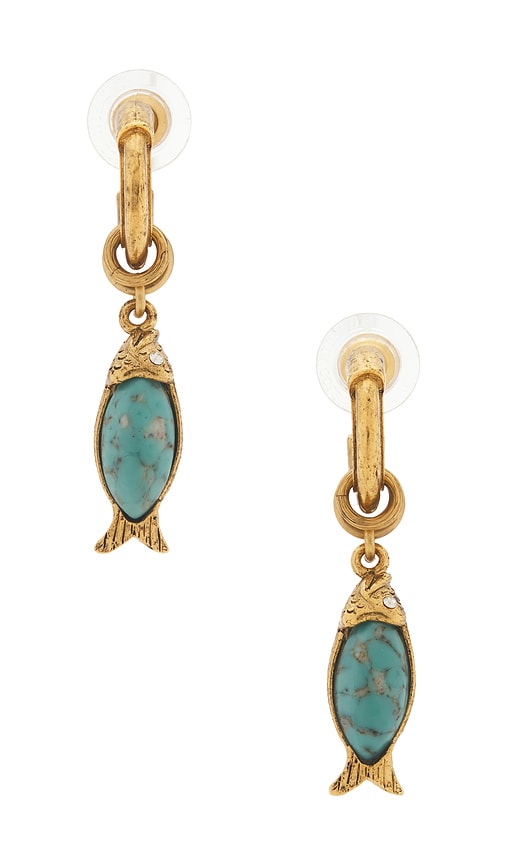  Elizabeth Cole Hängeohrringe Turiel In Teal. 