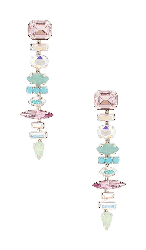 Elizabeth Cole Starla Earrings in Metallic Silver 158$