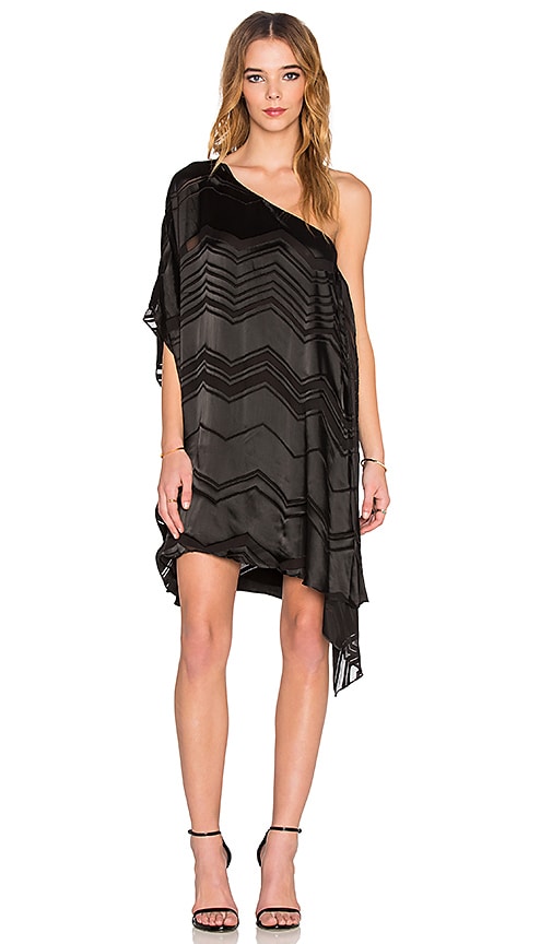 Ella Moss Vita One Shoulder Dress in Black