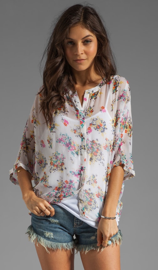 Citrus Floral Blouse