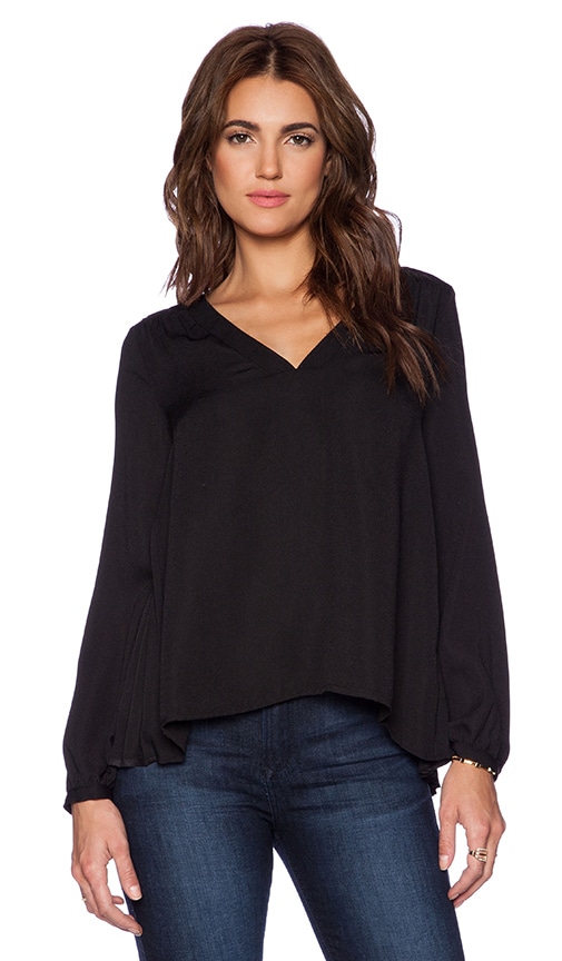 Ella Moss Stella Top in Black