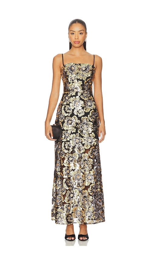 Elliatt Celeste Gown In Multi