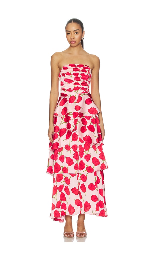 Melia Gown by ELLIATT in Pink Floral Print