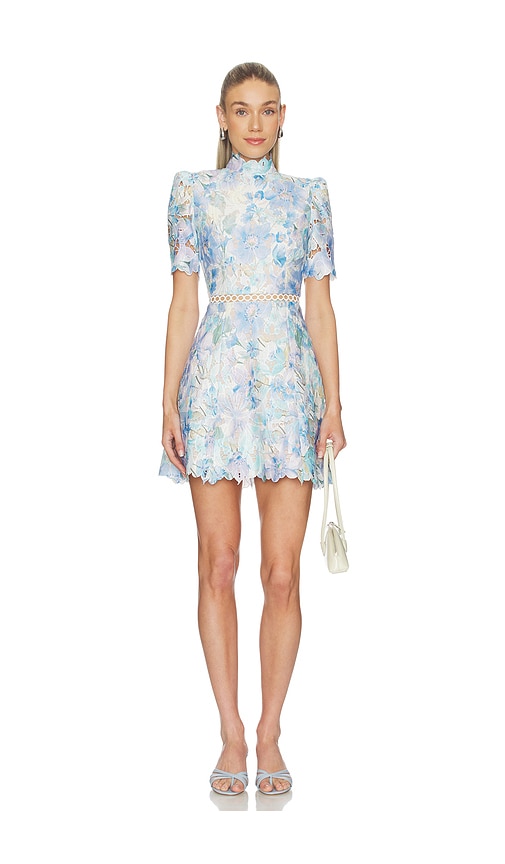 anthea mini dress blue Anthea Mini Smock Dress-BLUE HYDRANGEA / 4