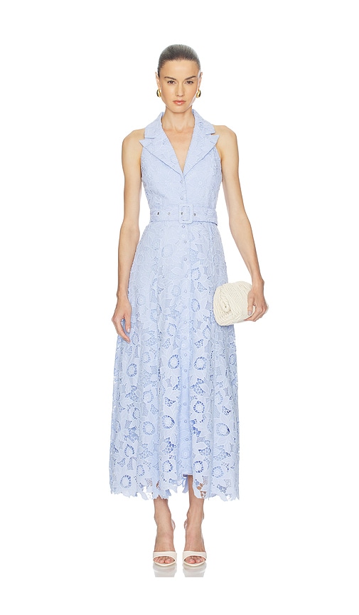 Lacy Collared Maxi Dress