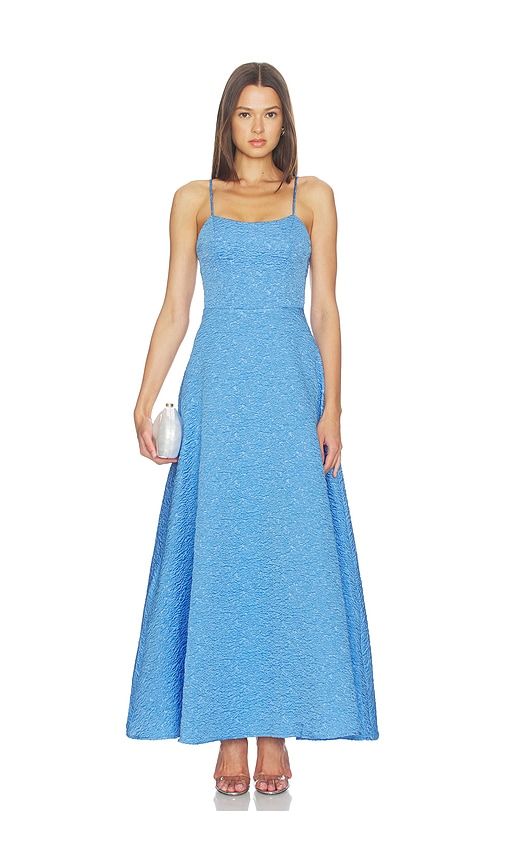 Elliatt Briallen Textured Gown In Blue