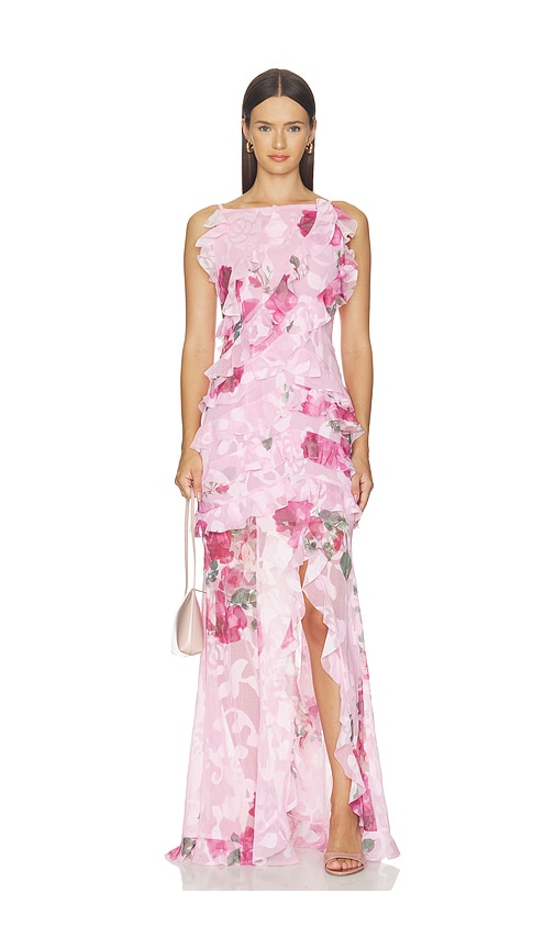 Eleanora Sleeveless Ruffle Gown