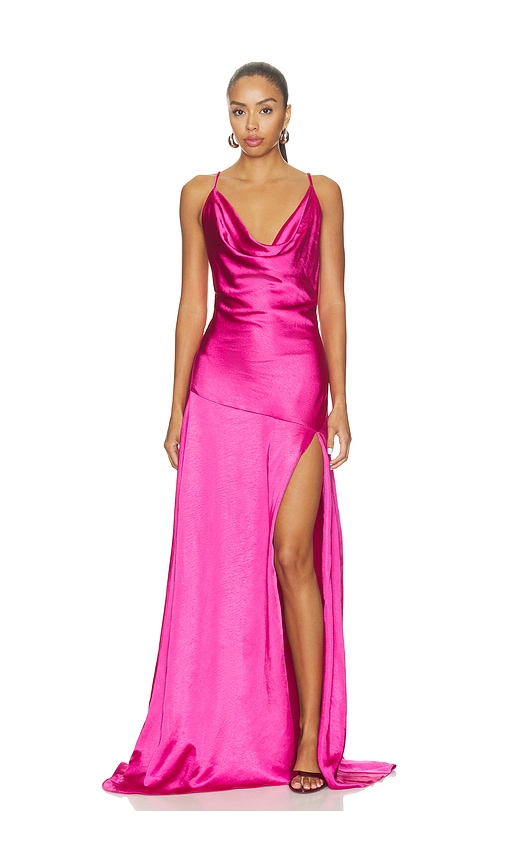 Erielle Cowl Neck Gown