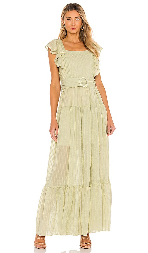 ELLIATT Jolie Maxi Dress in Matcha 