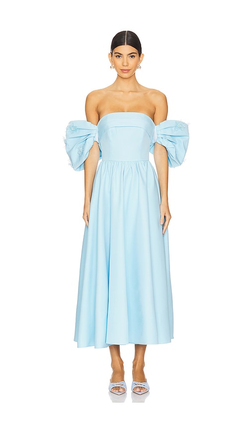 Shop Elliatt Destiny Midi Dress In Baby Blue