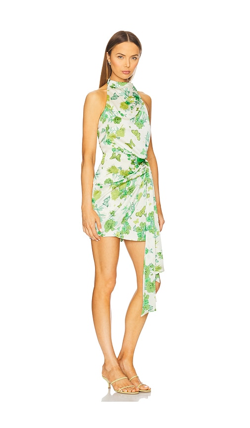 Elliatt Tess Printed Halter Mini Dress