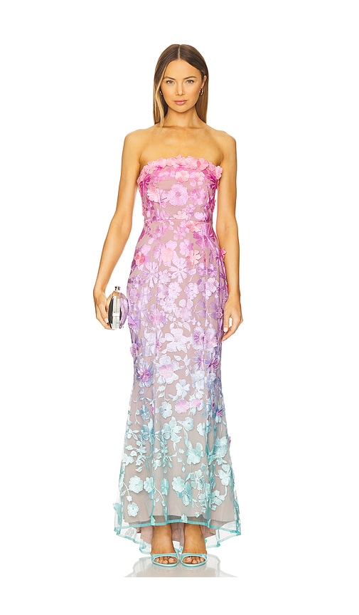 VESTIDO DE FIESTA SIN TIRANTES BELLA