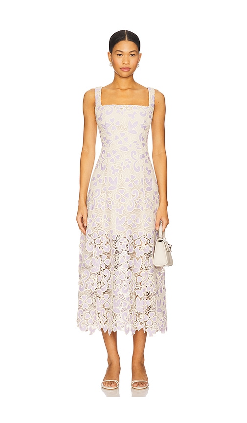 Jasmine Midi Dress in Lavender. - size XS (also in L, M, S, XL)