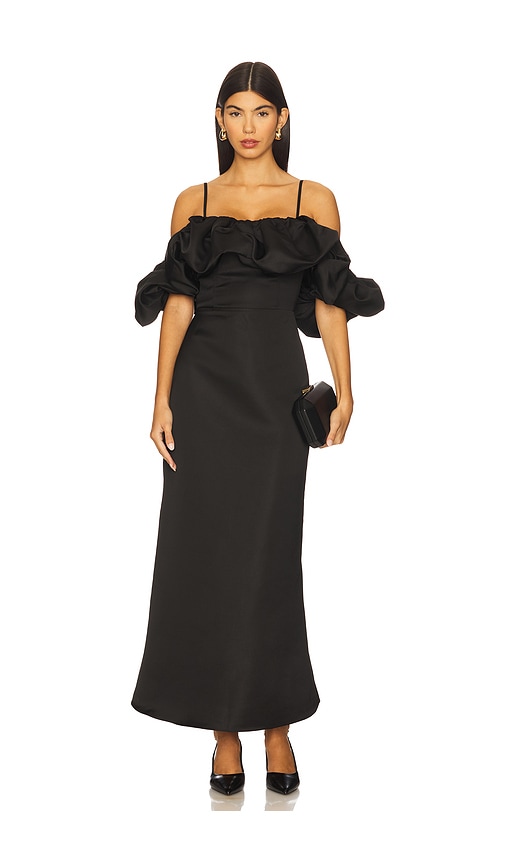 Elliatt Sharon Midi Dress In Black