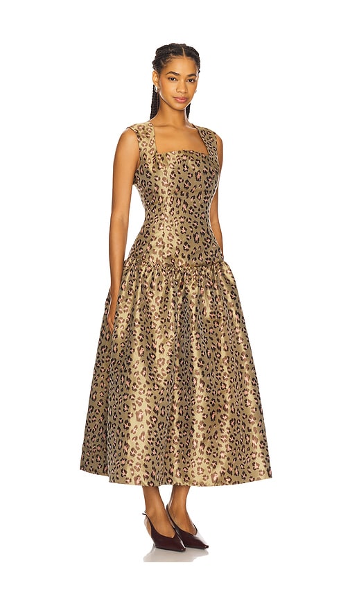Elliatt Delara Midi Dress In Green