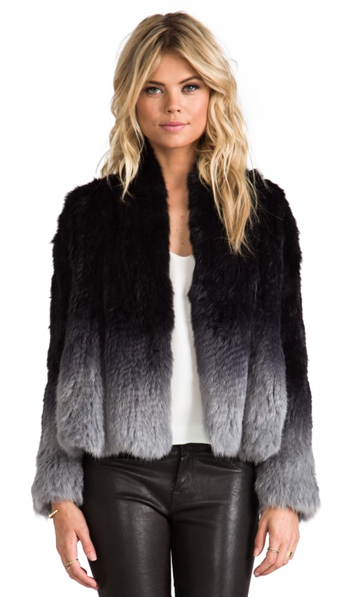 rabbit fur jacket