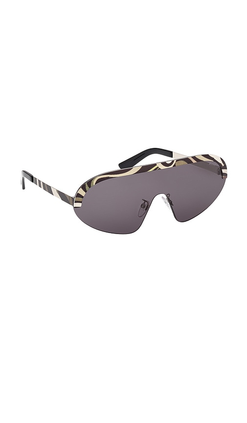 Pucci Shield Sunglasses In Purple