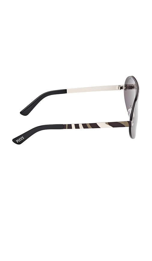  Emilio Pucci Shield Sunglasses In Grey. 