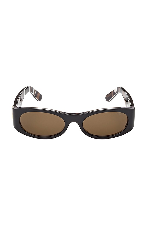 Emilio Pucci Shiny Black Gold Clear Sunglasses Emilio Pucci EP 0190 - 01B Shiny Black | Sunglasses Woman main image 3