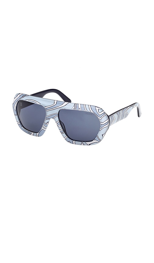 Pucci Geometric Sunglasses In Blue