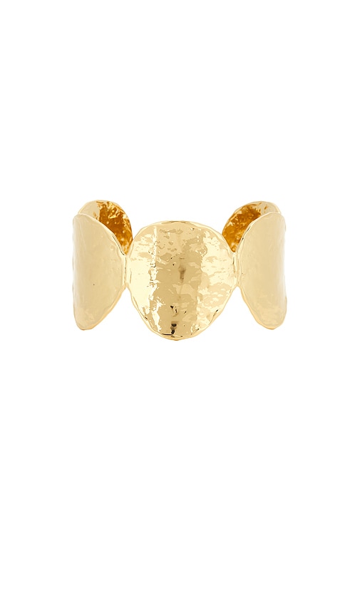  Emma Pills Sunset Hour Arm Cuff In Metallic Gold. 